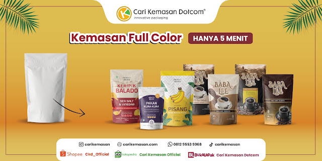 Inovasi Cetak Kemasan Full Color Cepat & Praktis Mulai 50 Pcs